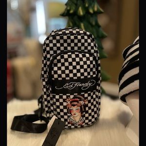 Ed Hardy Mini geisha tattoo crossbody bag